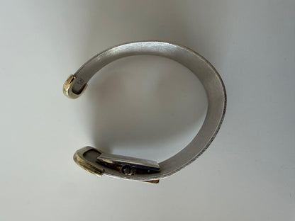 Frisman Vintage Longines Cuff Watch Bracelet Sterling Silver ca' 1970's