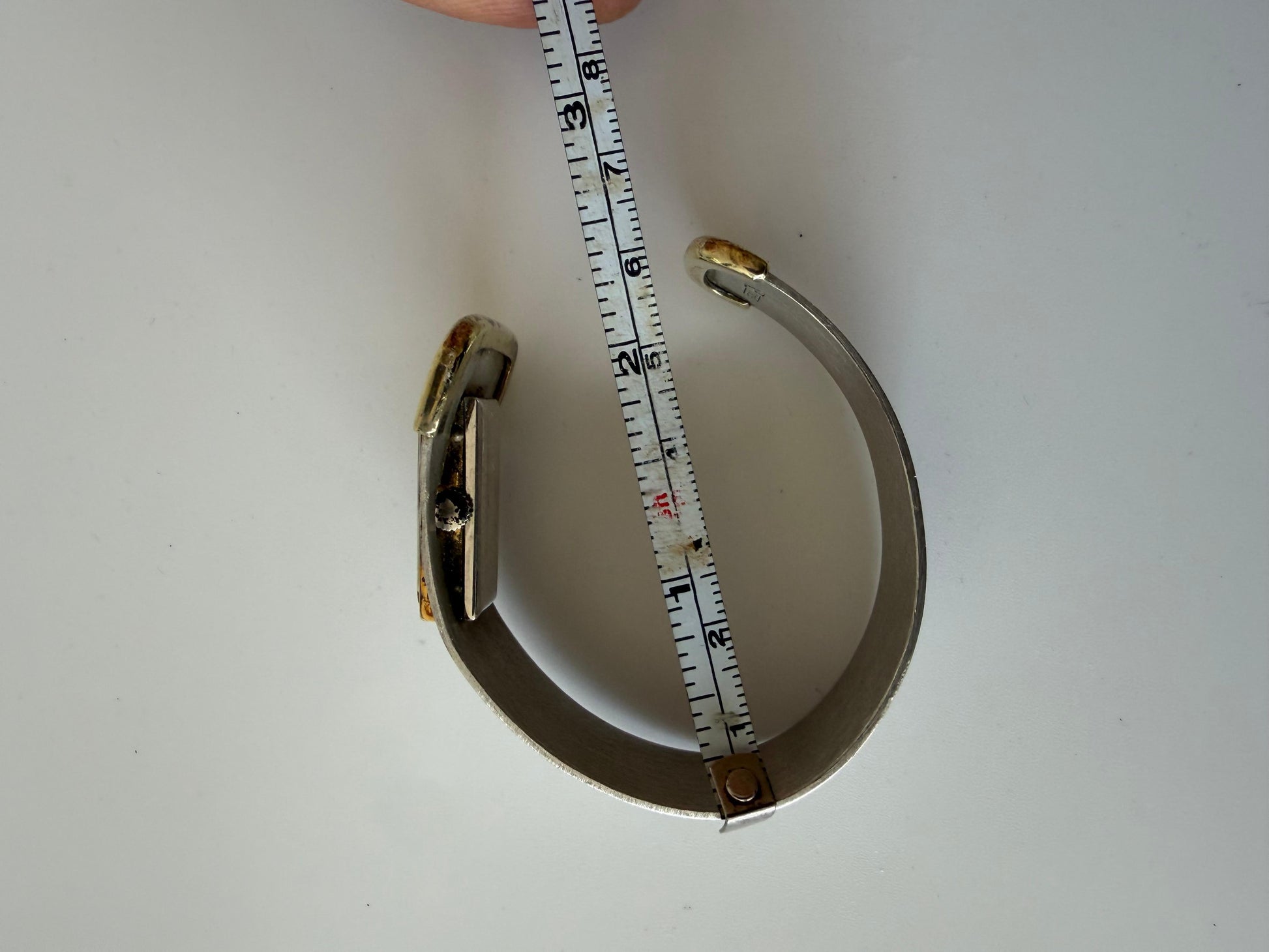 Frisman Vintage Longines Cuff Watch Bracelet Sterling Silver ca' 1970's