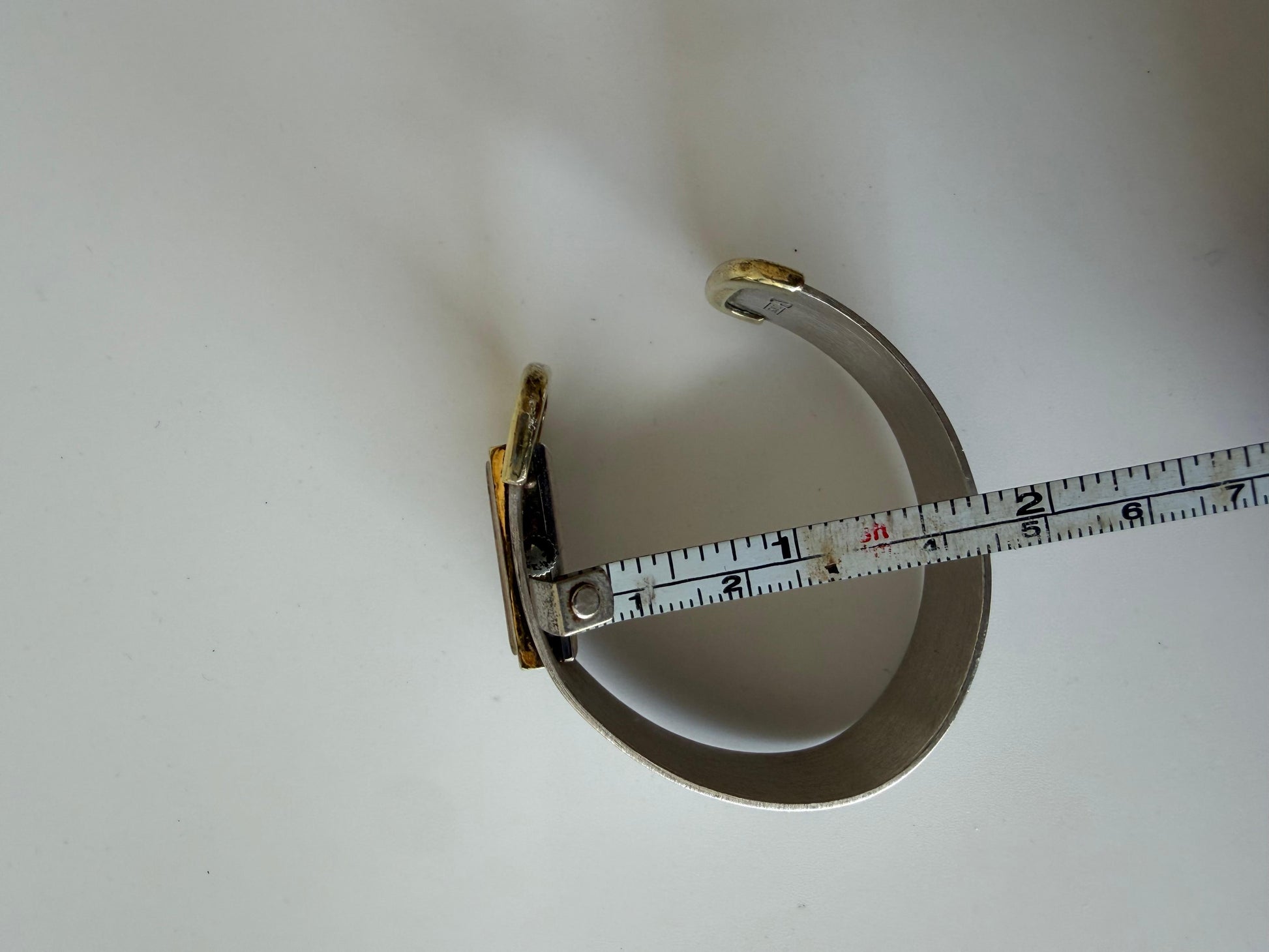 Frisman Vintage Longines Cuff Watch Bracelet Sterling Silver ca' 1970's