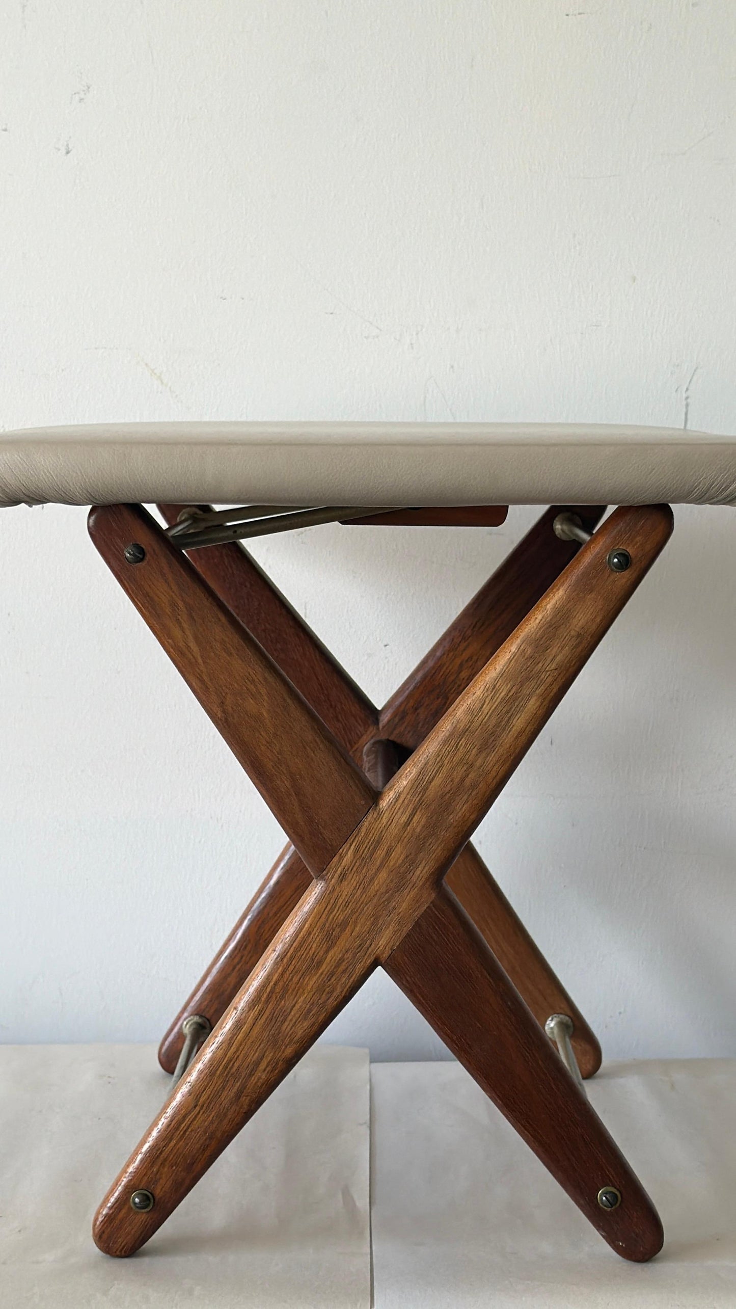 Frisman Vintage Unusual Stool With Adjustable Height Dutch Vintage Design 1960's