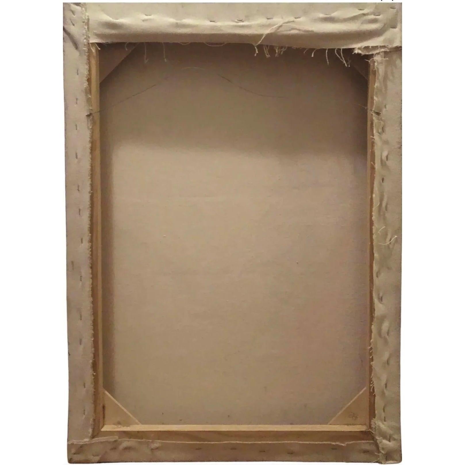 Frisman Vintage 80s Original Pop Art Albert Einstein Periodic Table Face Mixed Media Art Collage