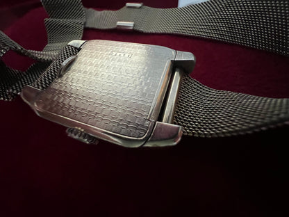 Frisman Vintage L.Leroy & Cie Platinum Tank Watch With Bracelet ca' 1920's