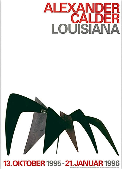 Frisman Vintage 1995 Alexander Calder "Anteater" 60th Anniversary Louisiana Museum Denmark Exhib