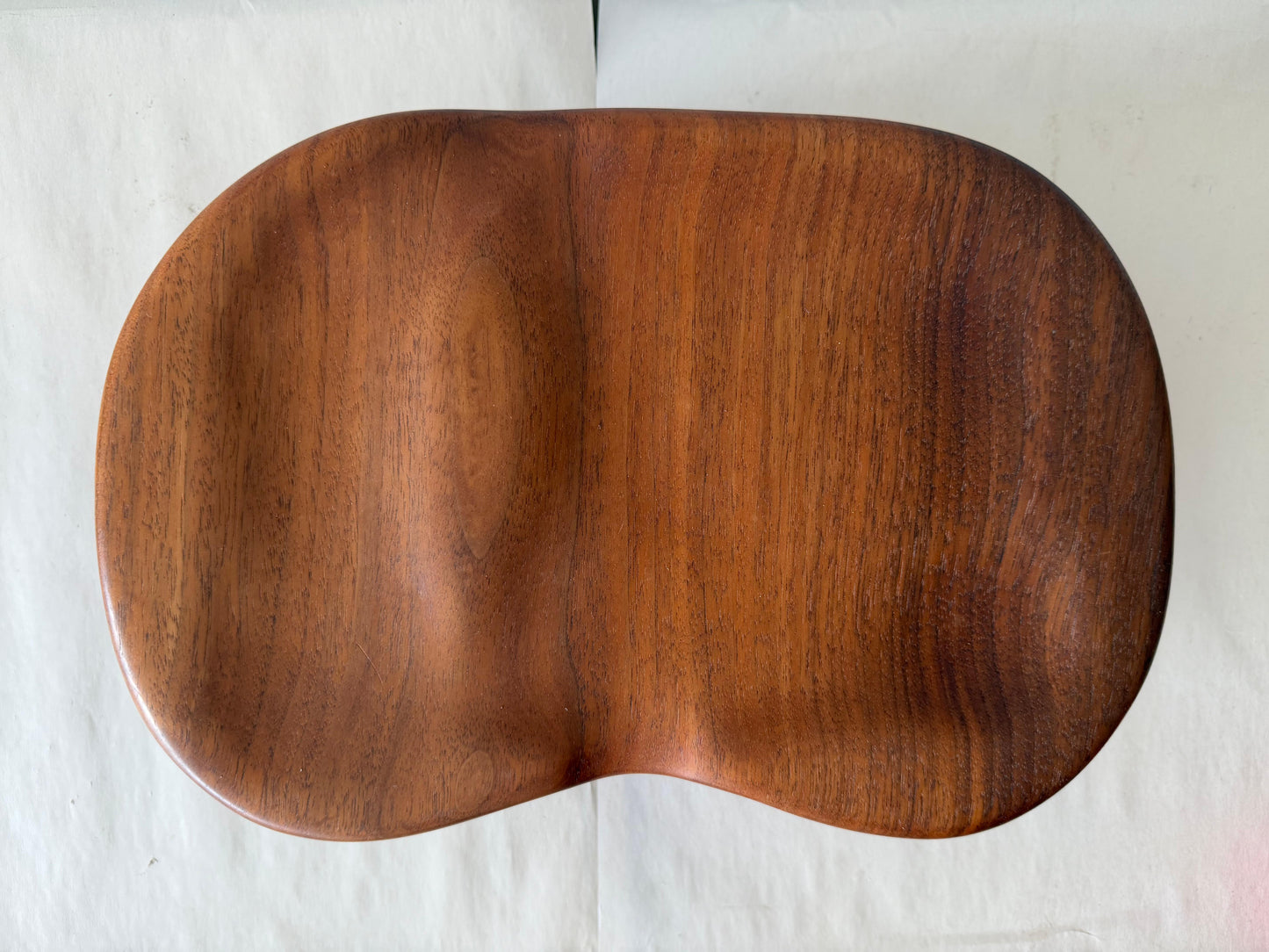 Frisman Vintage Unusual Wood Craft Jewelry Box Walnut Pull Out Drawers ca' 1970's