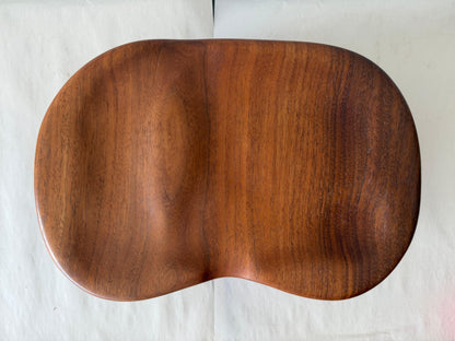 Frisman Vintage Unusual Wood Craft Jewelry Box Walnut Pull Out Drawers ca' 1970's