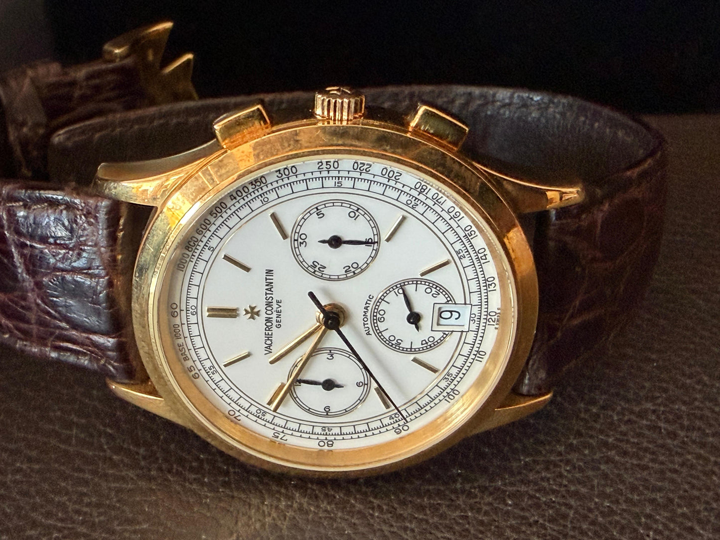 Frisman Vintage Rare Vacheron Constantin 49002 Les Historiques Chronograph ca' 1990's 18k