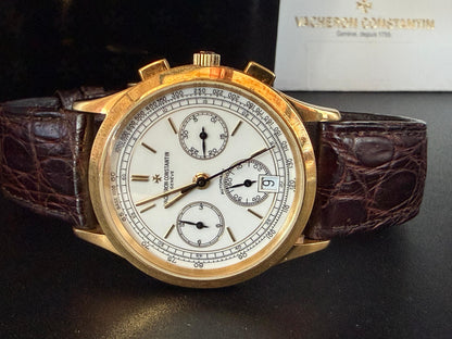Frisman Vintage Rare Vacheron Constantin 49002 Les Historiques Chronograph ca' 1990's 18k
