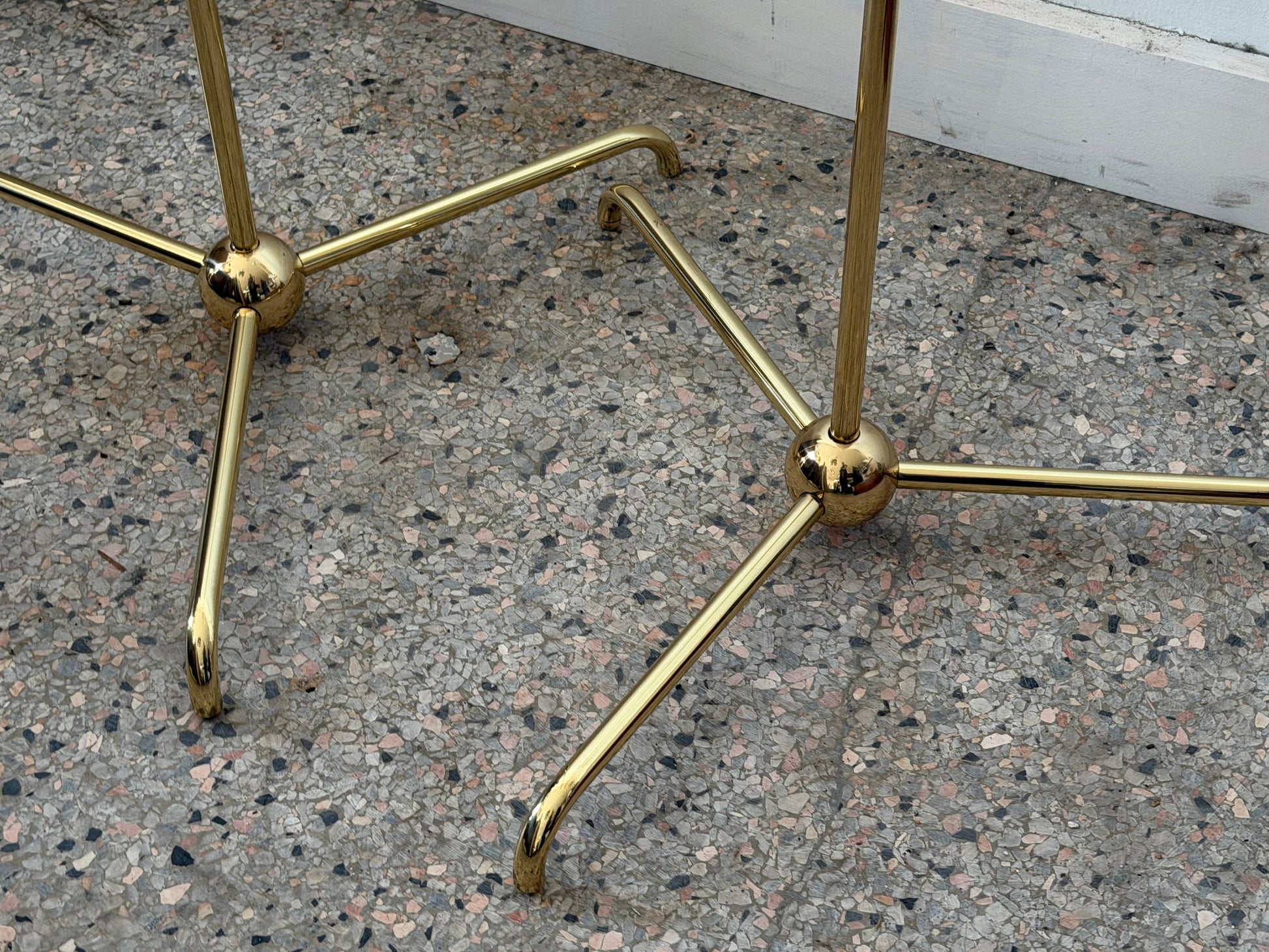 Frisman Vintage A Pair Of Brass Floor Lamps By T.H.Robsjohn-Gibbings Hansen Ca' 1950's