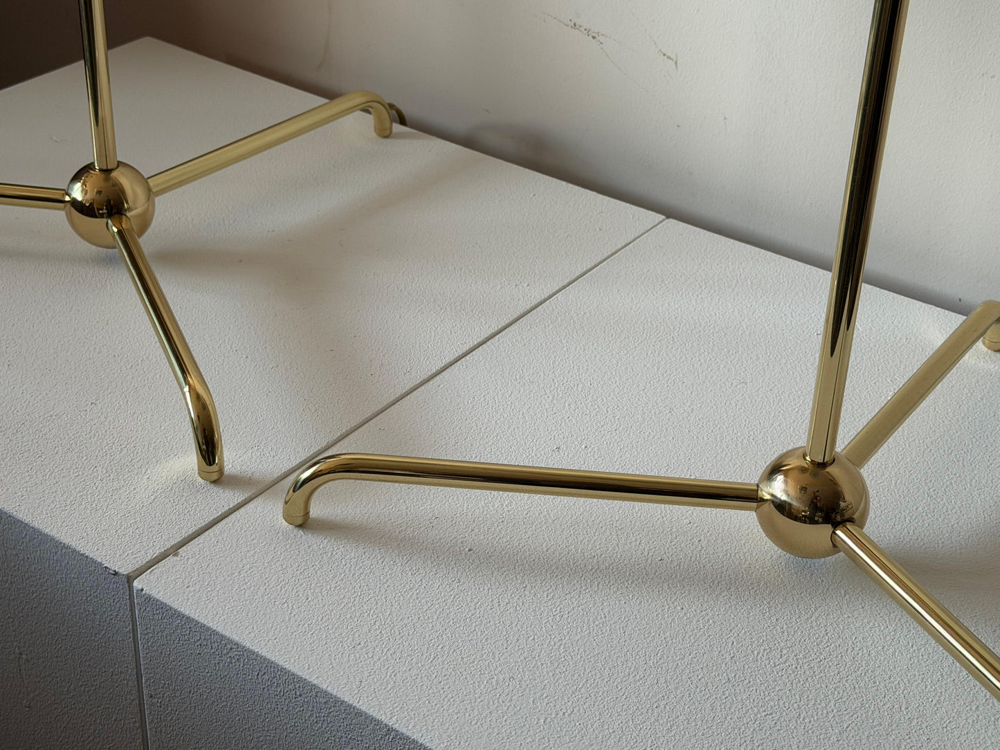 Frisman Vintage A Pair Of Brass Floor Lamps By T.H.Robsjohn-Gibbings Hansen Ca' 1950's