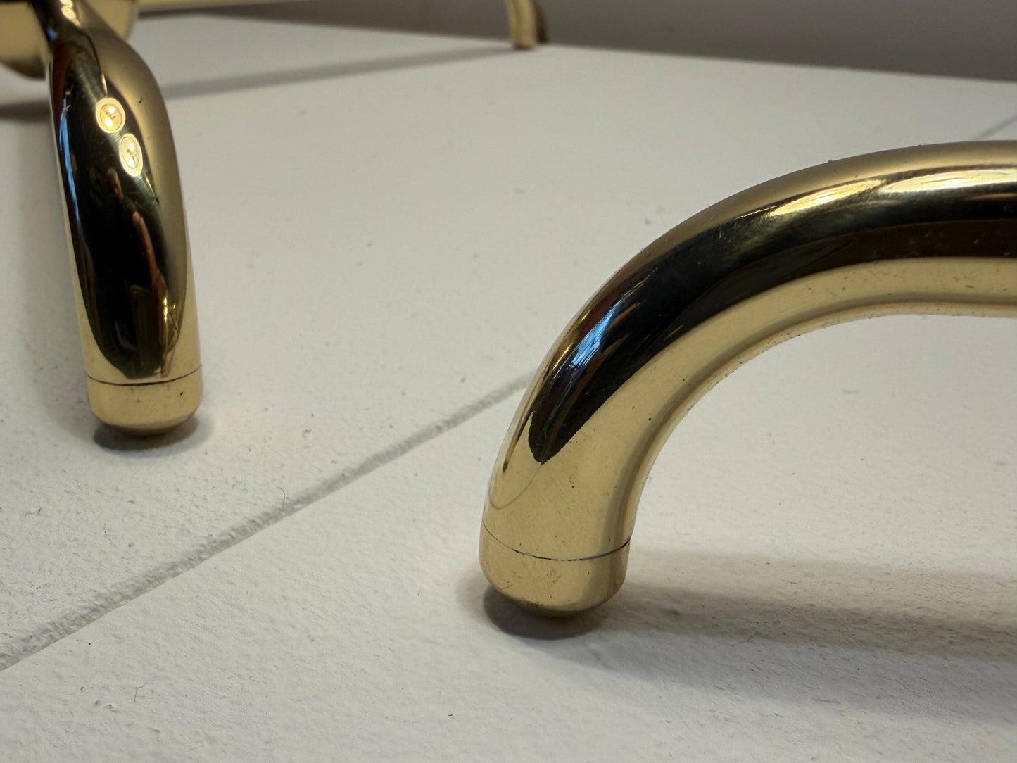 Frisman Vintage A Pair Of Brass Floor Lamps By T.H.Robsjohn-Gibbings Hansen Ca' 1950's