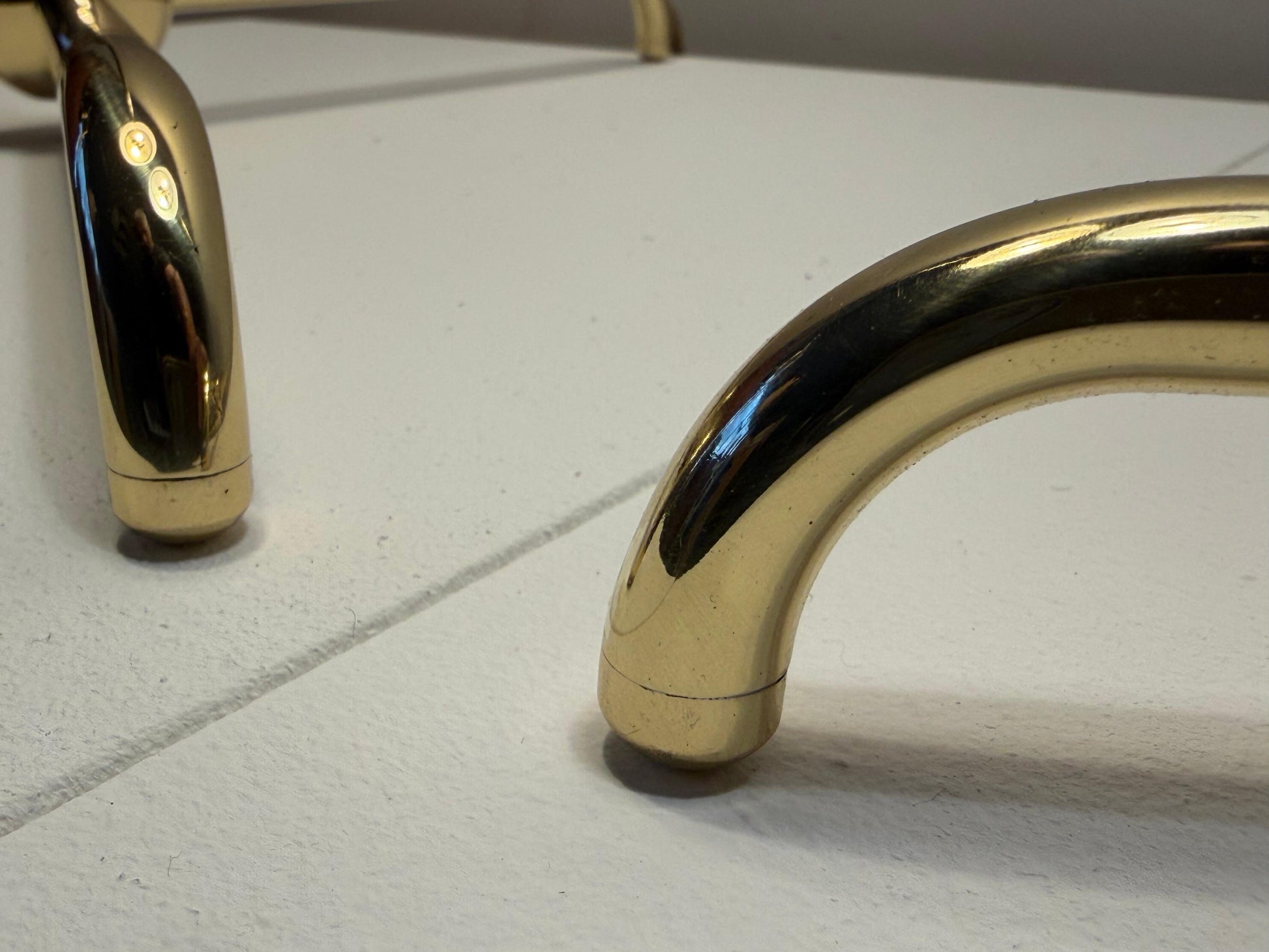 Frisman Vintage A Pair Of Brass Floor Lamps By T.H.Robsjohn-Gibbings Hansen Ca' 1950's