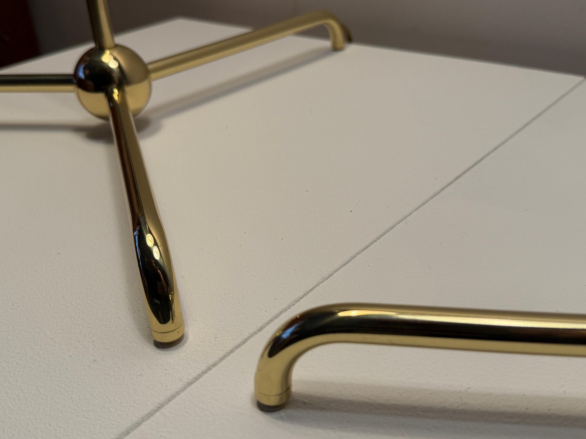 Frisman Vintage A Pair Of Brass Floor Lamps By T.H.Robsjohn-Gibbings Hansen Ca' 1950's