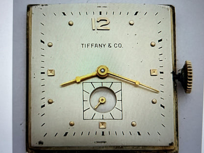 Frisman Vintage Tiffany & Co Mathey-Tissot 14k Gold Heavy Art Deco Flared Lug Mens Watch