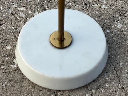 Frisman Vintage An Elegant Italian Cigarette Table ca' 1950's Brass And Marble
