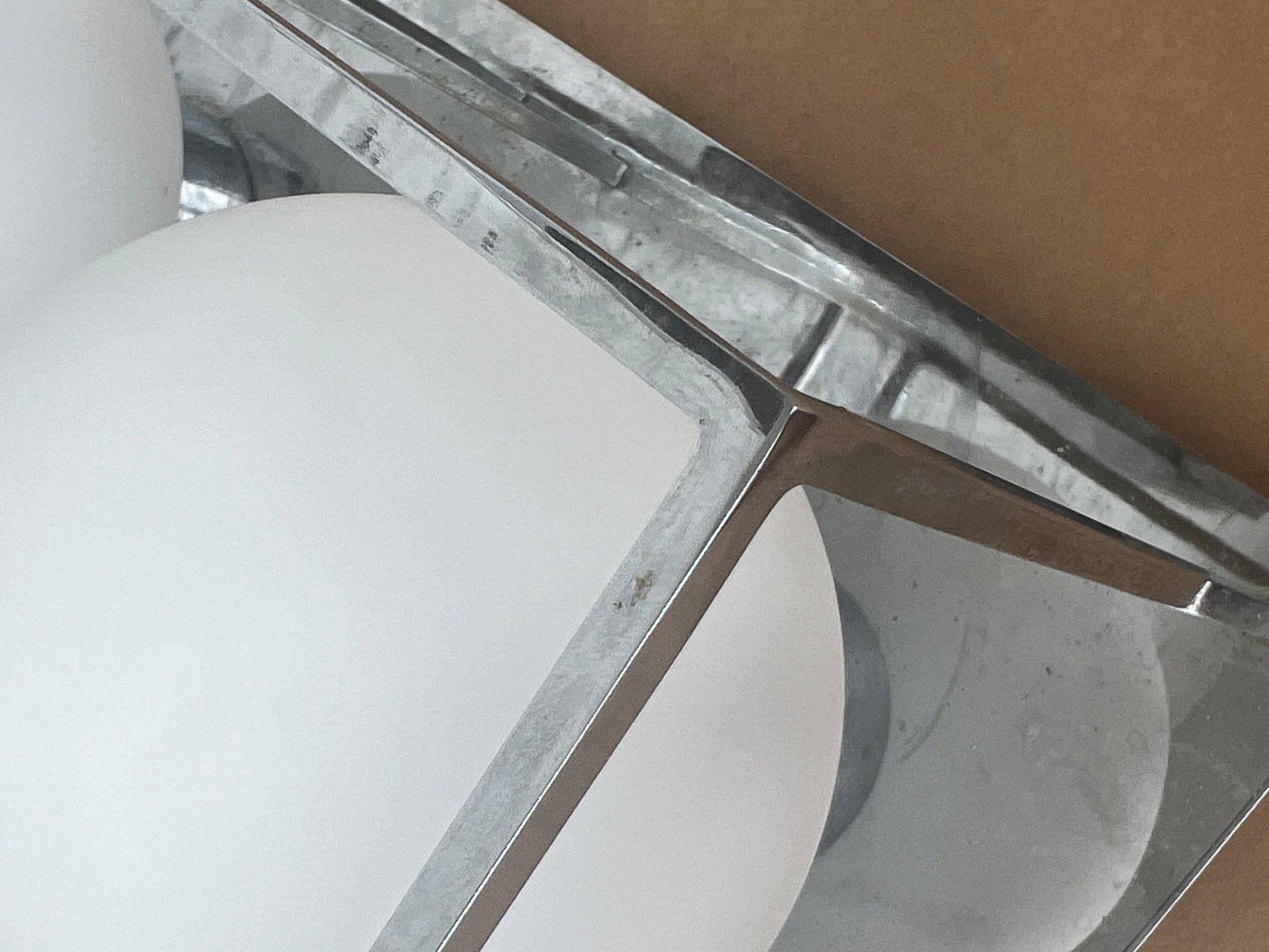 Frisman Vintage Space Age Wall Or Ceiling Lights Chrome And Glass