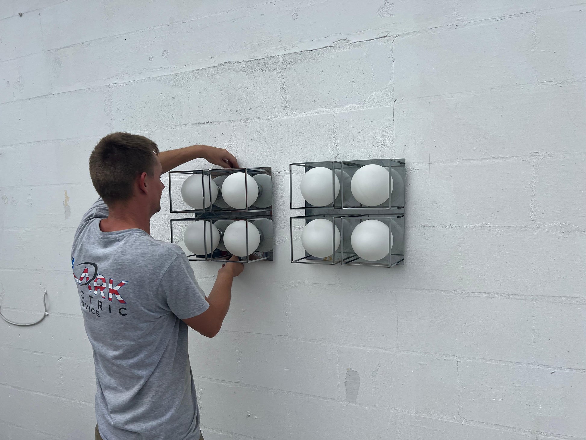Frisman Vintage Space Age Wall Or Ceiling Lights Chrome And Glass