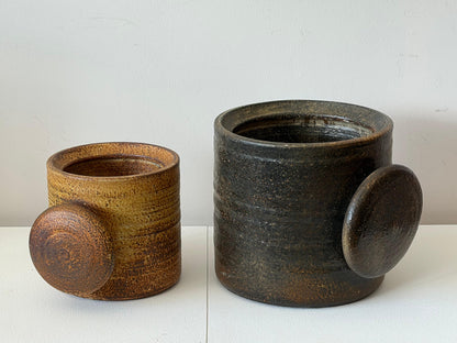 Frisman Vintage Two Unusual Ceramic Planters By Mobach Holland ca' 1960's