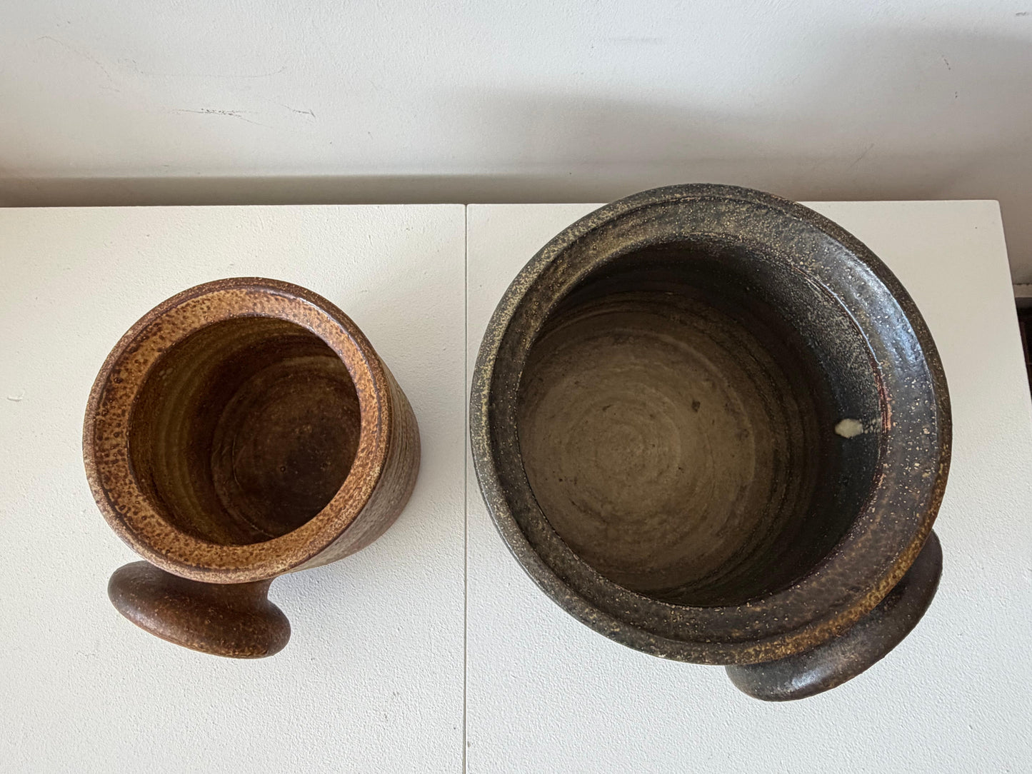Frisman Vintage Two Unusual Ceramic Planters By Mobach Holland ca' 1960's