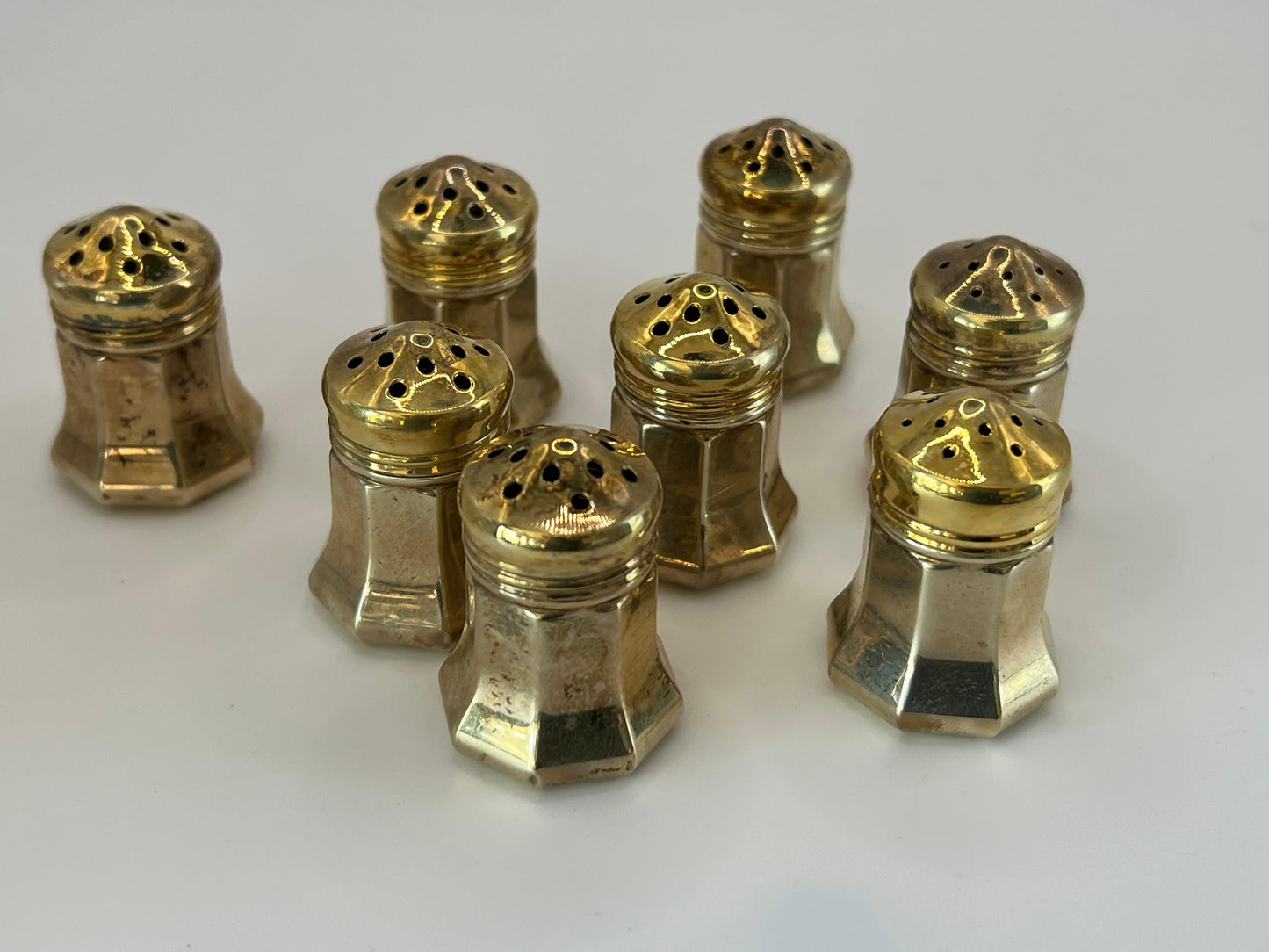 Frisman Vintage Cartier Salt & Pepper Shakers Sterling Silver Original Box ca' 1960's