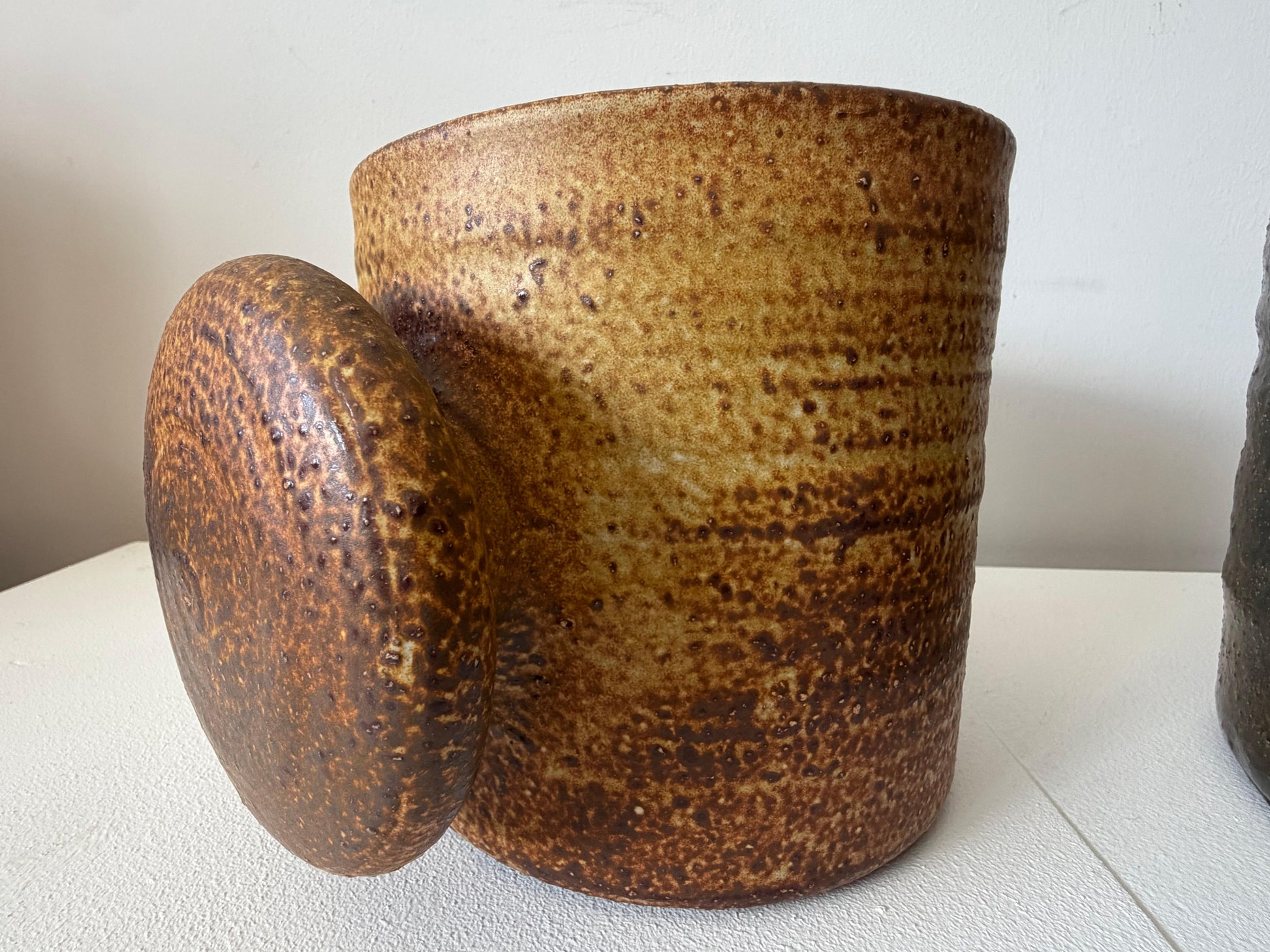 Frisman Vintage Two Unusual Ceramic Planters By Mobach Holland ca' 1960's