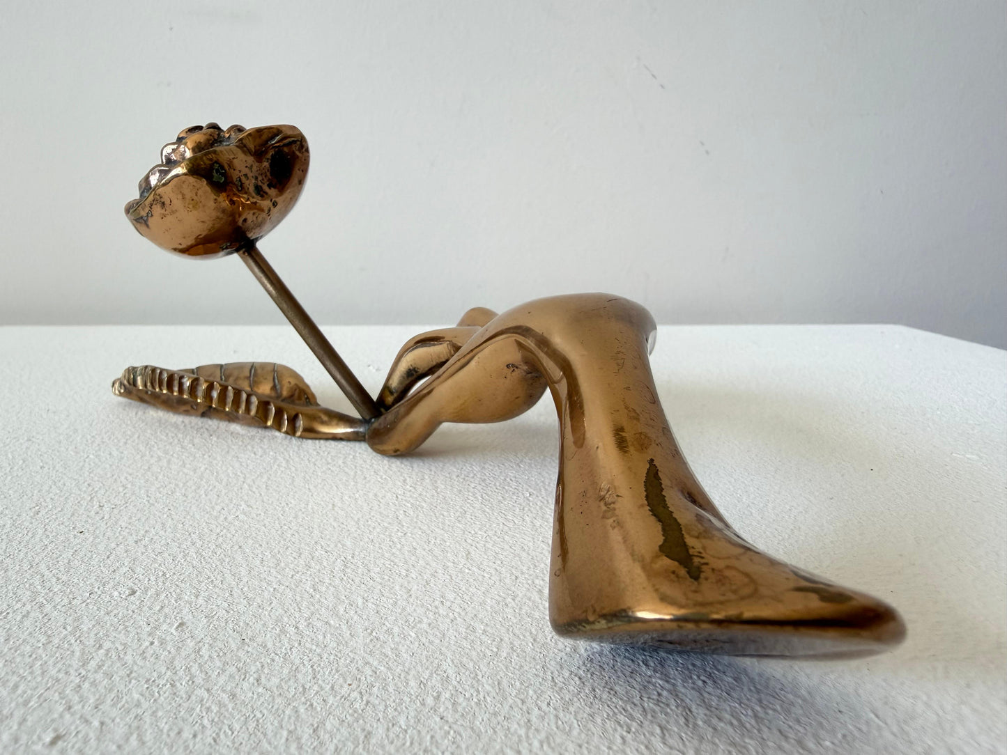 Frisman Vintage Stylized Bronze Hand Sculpture By Yves Lohé 1970's