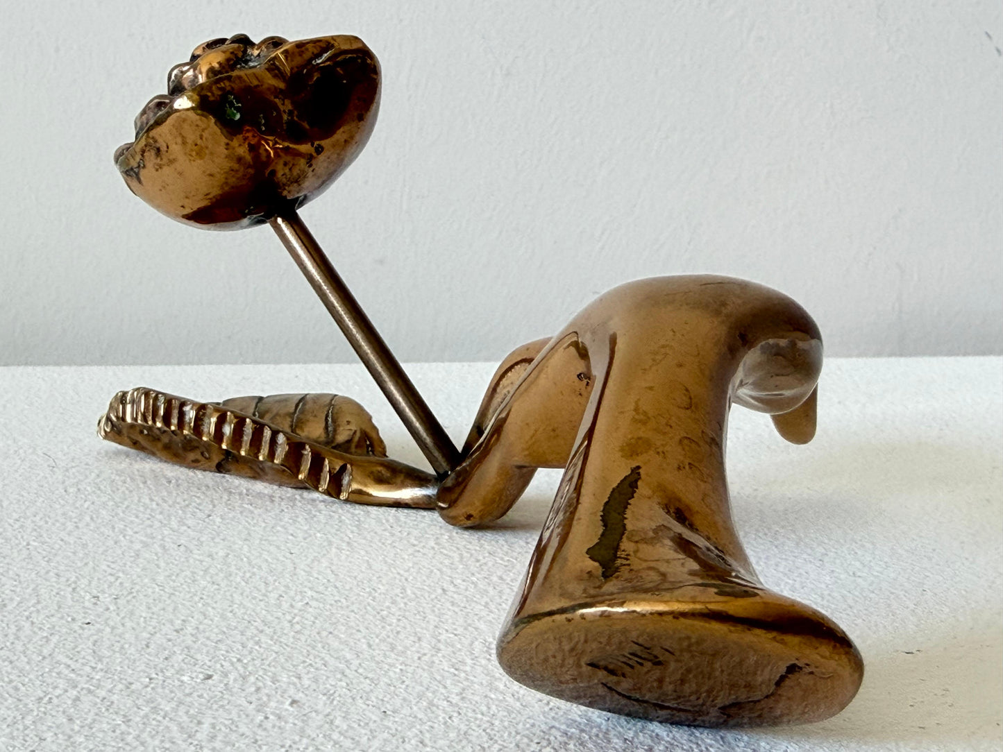 Frisman Vintage Stylized Bronze Hand Sculpture By Yves Lohé 1970's