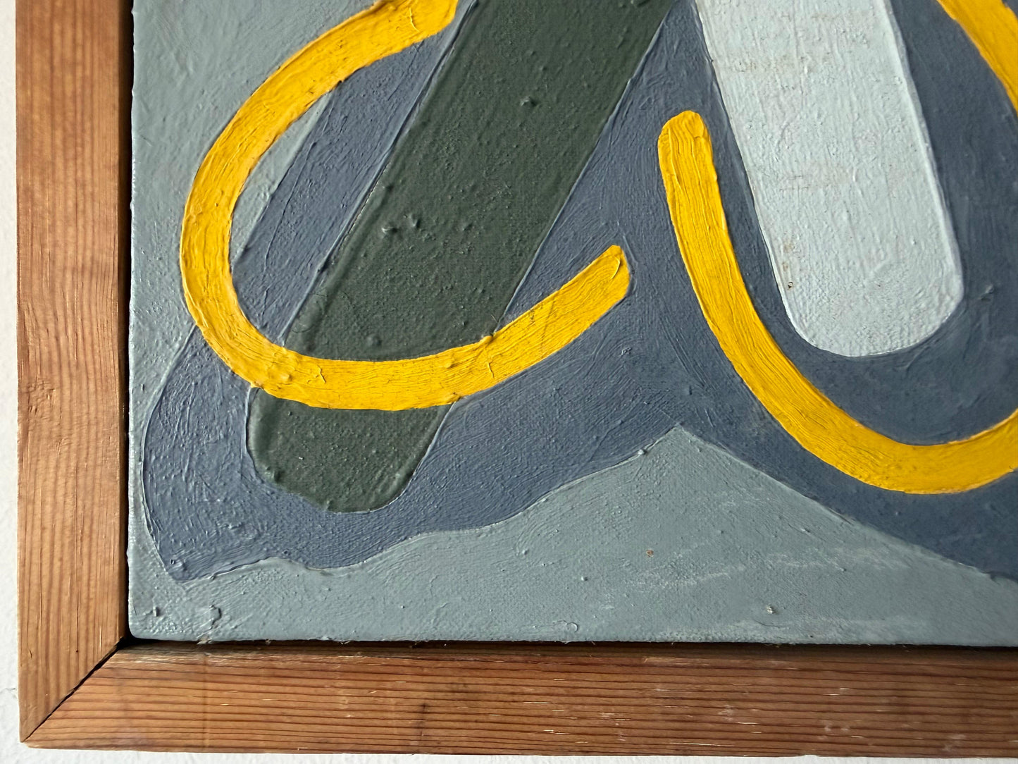 Frisman Vintage Vanessa Jackson Abstract Oil On Canvas Painting ca' 1983