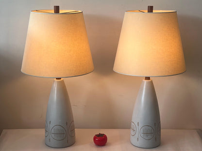 A Pair Of Large Table Lamps By Jane and Gordon Martz Ca' 1960's