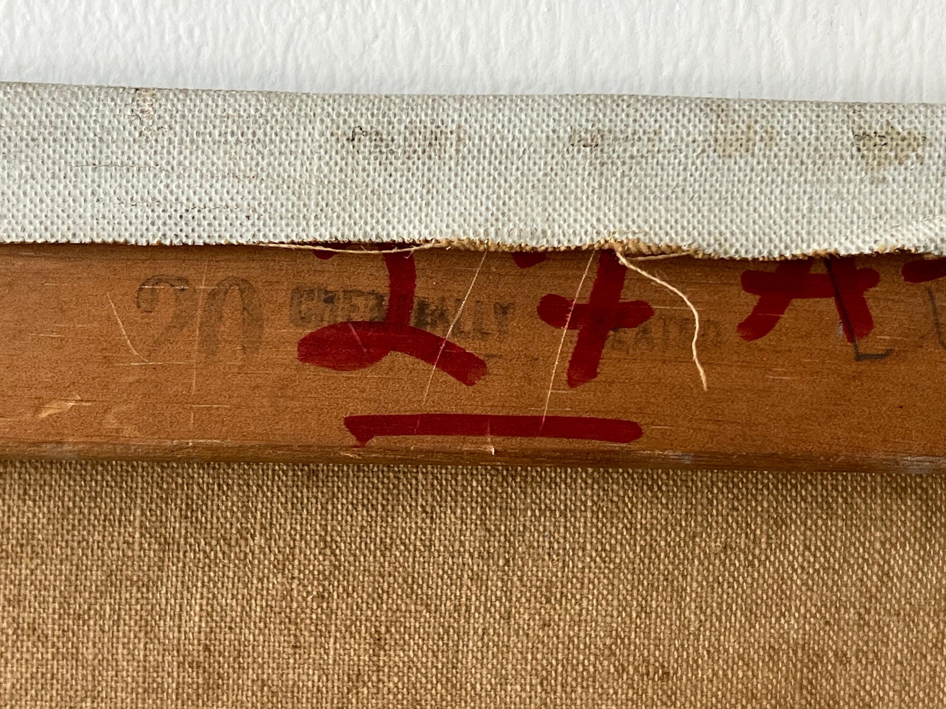 Frisman Vintage An Abstract Expressionist Painting By Leonard Maurer, 1958