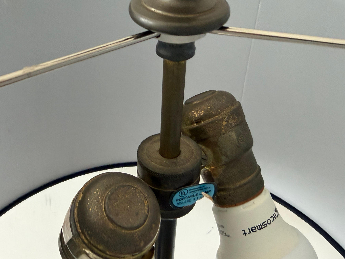 Frisman Vintage A Pair Of Chapman Floor Lamps Bronze Bamboo Style ca' 1970's