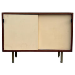 Petite Classic Knoll Credenza in Walnut and Cream Ca' 1950's