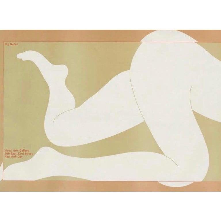Frisman Vintage Vintage Pop Art Milton Glaser Big Nudes Exhibition Poster School Visual Arts NYC