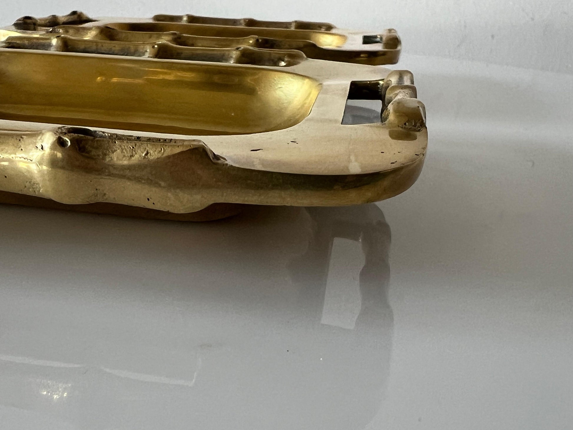 Frisman Vintage A Pair Of Unusual Brass Ashtrays Or Bonbonnieres ca' 1970's