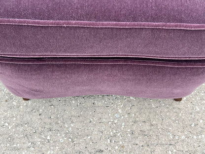 Frisman Vintage Unusual Italian Wingback Chair ca' 1940's Mohair