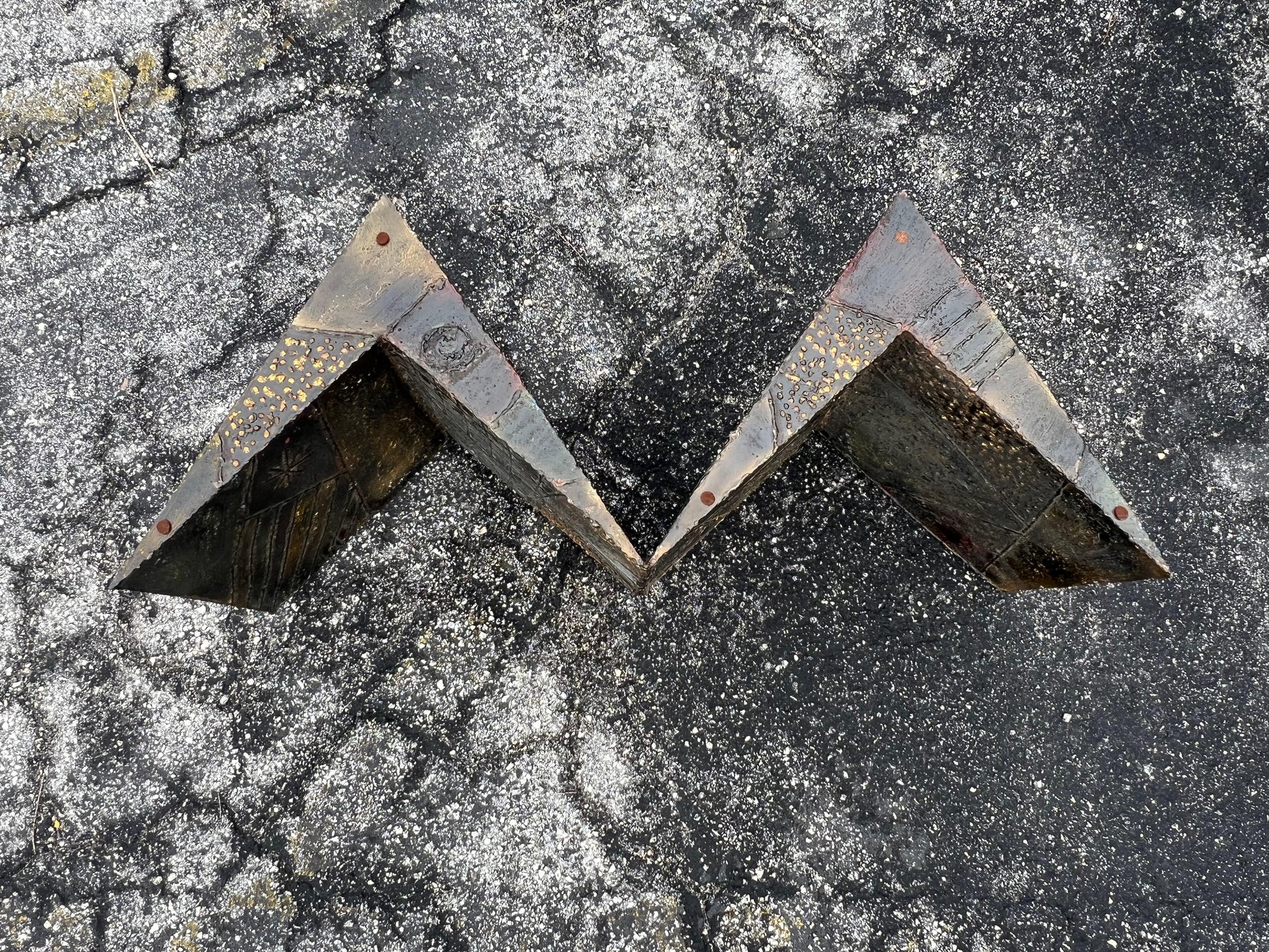 Frisman Vintage Paul Evans Coffee Table Brutalist Zig Zag ca' 1960's
