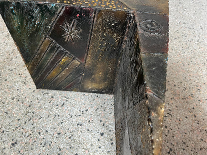 Frisman Vintage Paul Evans Coffee Table Brutalist Zig Zag ca' 1960's