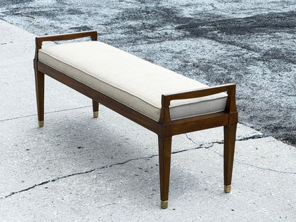 Frisman Vintage Upholstered Bench By Henredon Ca' 1950's