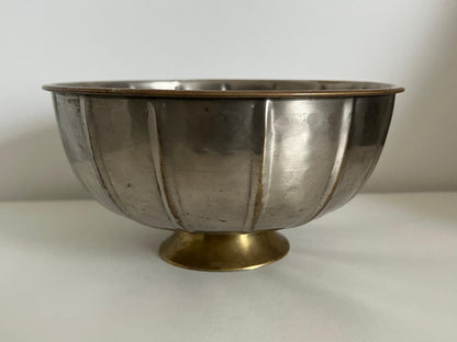 Frisman Vintage Art Deco Style Brass Hammered Bowl Argentina ca' 1930's