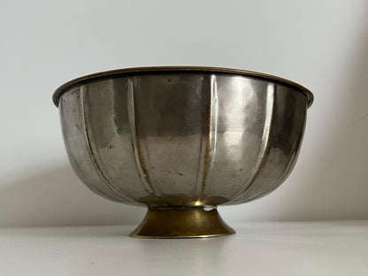 Frisman Vintage Art Deco Style Brass Hammered Bowl Argentina ca' 1930's
