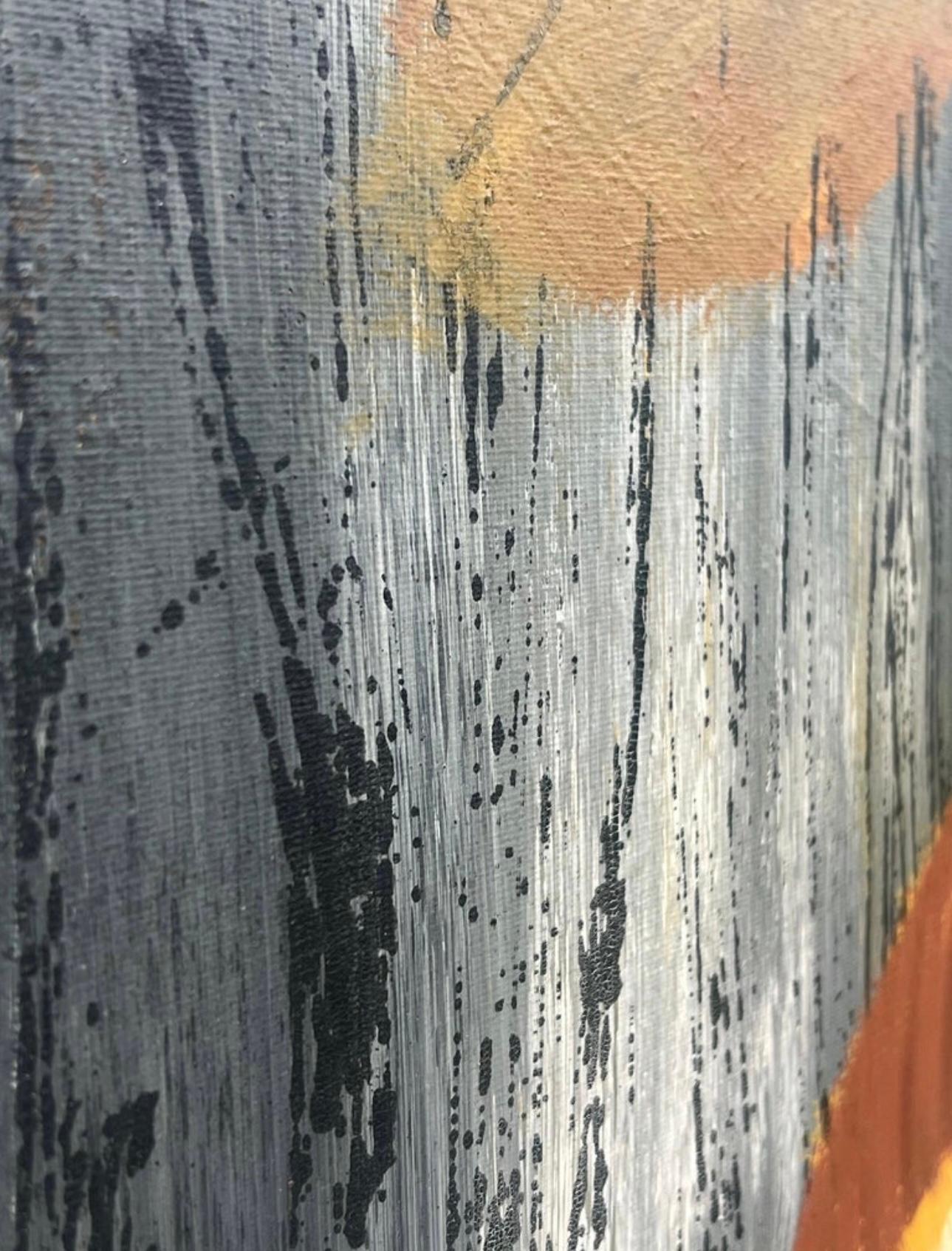 Frisman Vintage XL 60s Mid Century Lee Reynolds Magic Mushroom Forest Retro Painting Framed