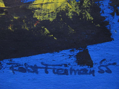 Frisman Vintage An Abstract Gouache by Robert Freiman, 1955