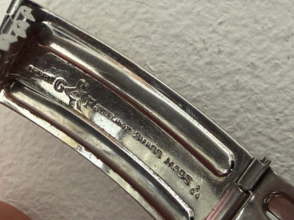 Frisman Vintage Girard Perregaux 9034 With Gay Freres Bracelet Rare Watch ca' 1960's