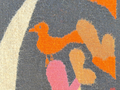 Frisman Vintage Vintage Mid Century Whimsical Tapestry Mexico 1960's Bertha Preux