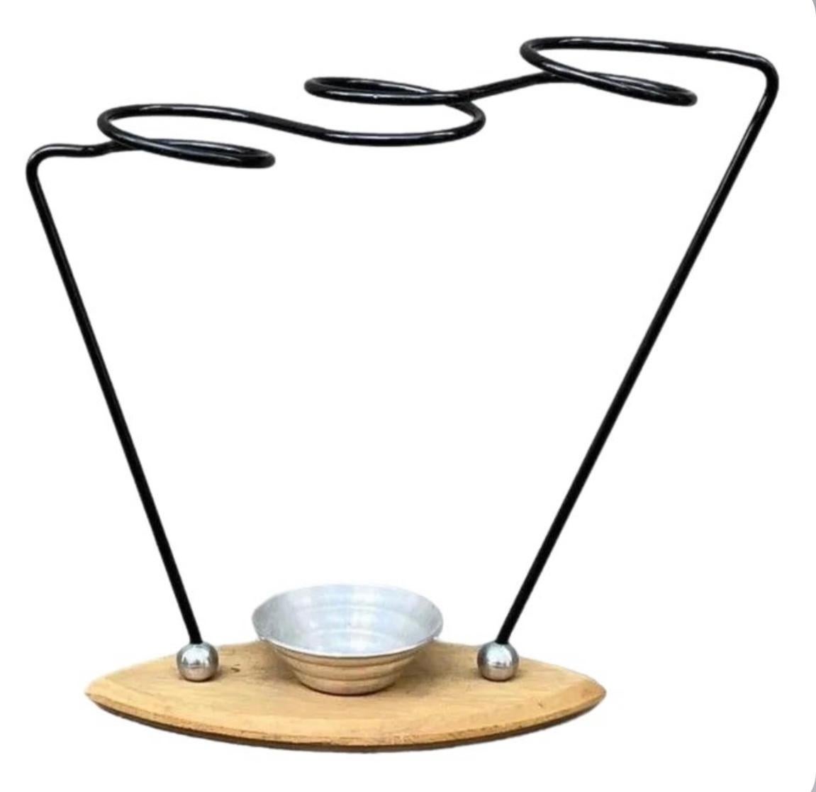 Frisman Vintage 1950s French Mid Century Modern Carl Aubock Inspired Minimalist Umbrella Holder