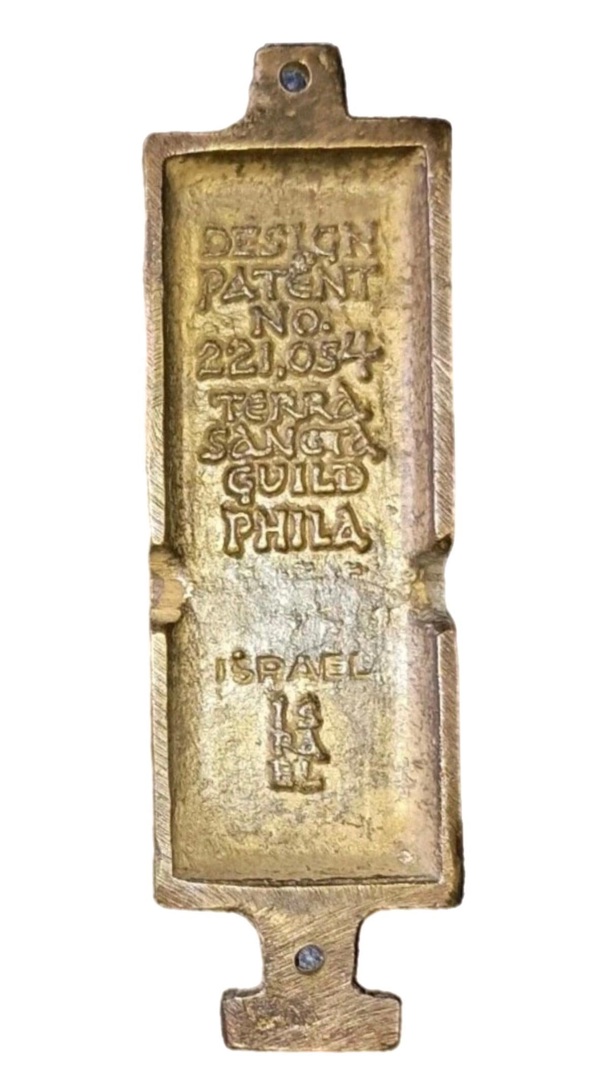 Frisman Vintage 60s Mid Century Modern New Home Gift Jewish Door Blessing Peace Mezuzah Israel