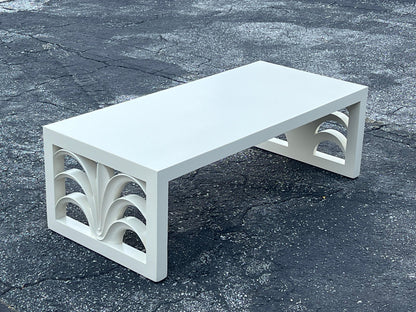 T.H. Robsjohn-Gibbings Coffee Table With Stylized Acanthus Leaf Design Ca' 1950