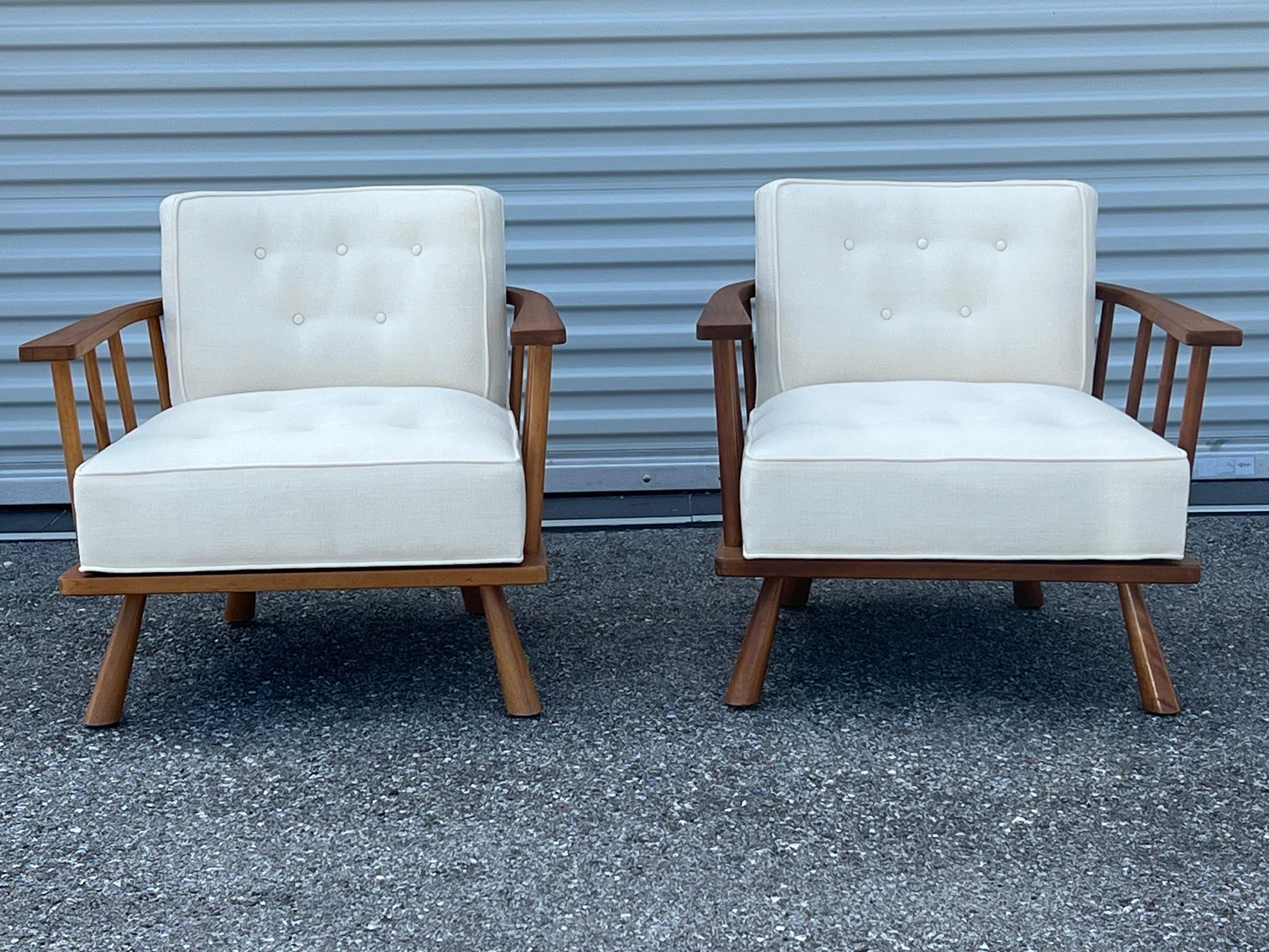 Frisman Vintage Unusual T.H.Robsjohn-Gibbings Armchairs Widdicomb ca' 1950's