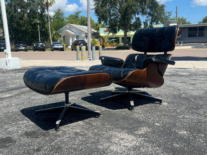 Charles Eames Herman Miller Lounge Chair and Ottoman, 1960's