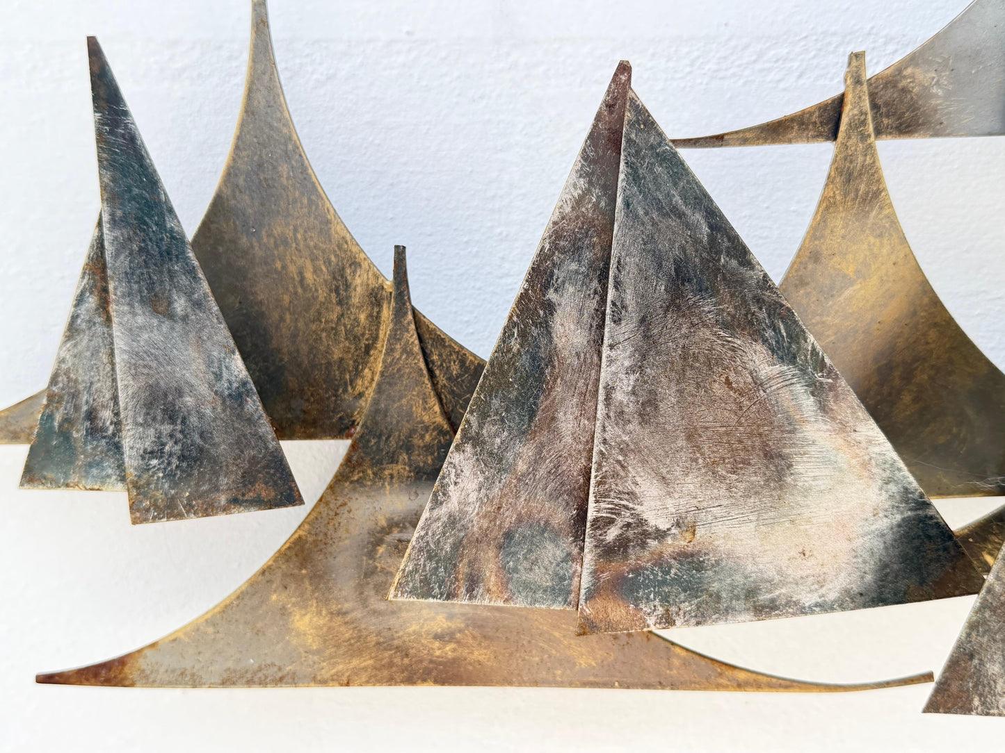 Frisman Vintage Unusual Wall Mounted Sculpture Sailboats