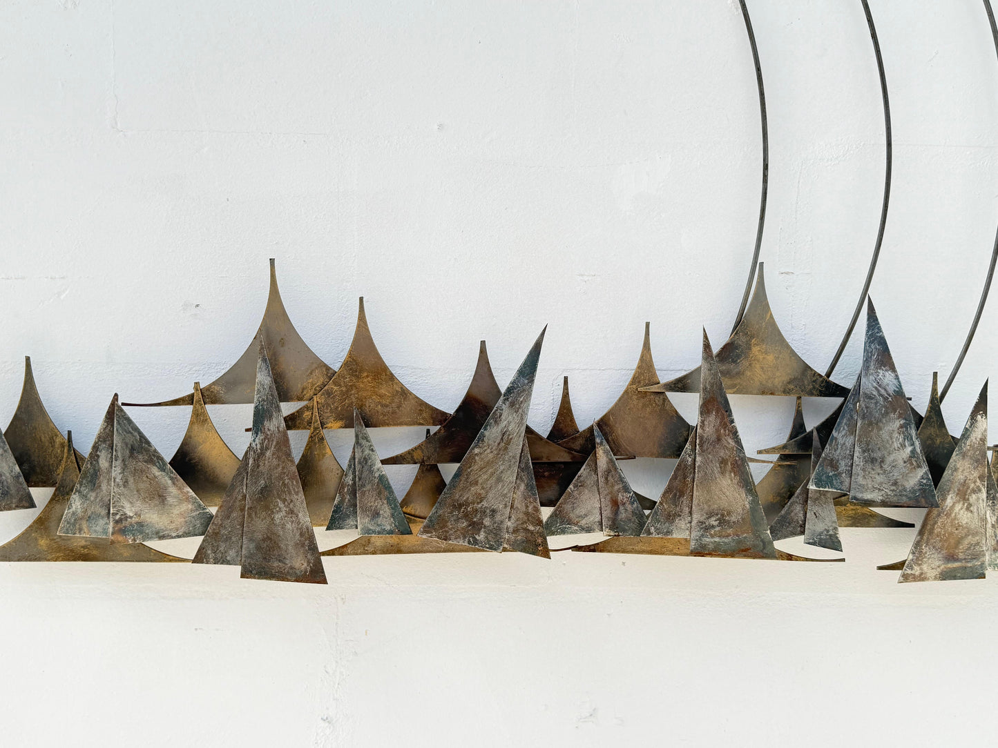 Frisman Vintage Unusual Wall Mounted Sculpture Sailboats